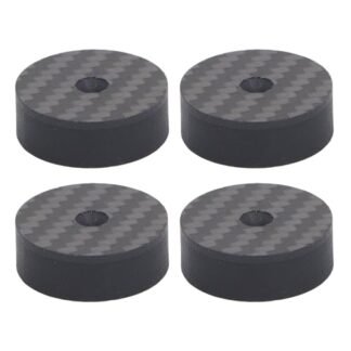 4 Peças de Pés de Isolamento de Alto-falante Almofadas Antivibração,Protetor de Piso Com Ponta de Amortecedor para Amplificador de Subwoofer de Plataforma Giratória de áudio CD DVD (Equipamentos)