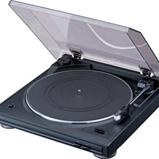 Denon Toca-discos DP-29F totalmente automático, toca-discos analógicos com equalizador de fono RIAA integrado, de braço automatizado, mecanismo de elevação manual, alumínio fundido