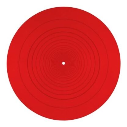 Tapete de prato para toca-discos, tapete giratório de silicone de 30 cm de diâmetro, antiestático, antiderrapante, toca-discos, tapete LP para acessórios de substituição de tapete de disco de vinil (Equipamentos)