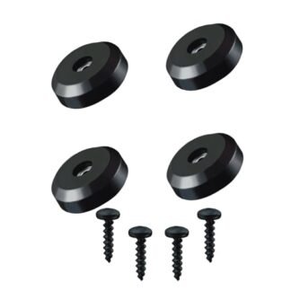 Kit de pés de borracha, pacote com 4 pontas de alto-falante DJ com parafusos de arruela para home theater, karaokê, móveis, aparelhos, amplificador de guitarra, acessórios de reparo de alto-falante (Equipamentos)