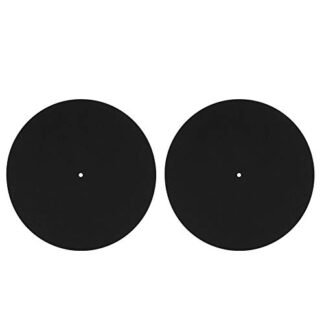 Dj Slipmats tapetes deslizantes para toca-discos de feltro 2 peças de 30,5 cm vinil toca-discos toca-discos para casa protetor de disco antiderrapante acessórios de substituição (Equipamentos)
