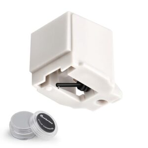 Gartopvoiz Agulhas de reposição para toca-discos ATN3600L com gel de limpeza Stylus, compatível com Audio Technica AT-LP60 AT-LP60USB toca-discos Stylus (Equipamentos)
