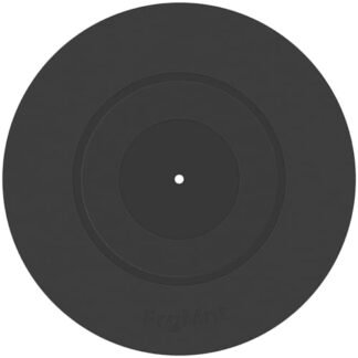 FrgMnt Tapete de prato para toca-discos preto de 30 cm com design de silicone para toca-discos de vinil LP universal (Preto) (Equipamentos)