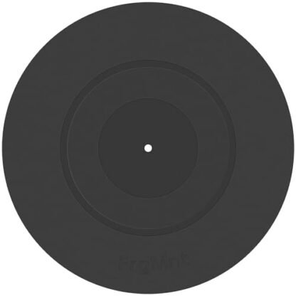 FrgMnt Tapete de prato para toca-discos preto de 30 cm com design de silicone para toca-discos de vinil LP universal (Preto) (Equipamentos)
