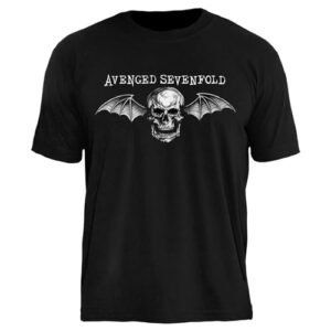 Camiseta Avenged Sevenfold Stamp Rockwear | Moda, Estilo Alternativo, Rock, Oficial. (BR, Alfa, G, Regular, Logo) (Camisetas)