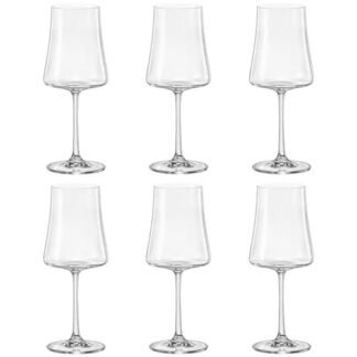 Jogo de 6 tacas para vinho branco Xtra em cristal ecologico 360ml A23,5cm