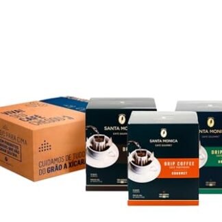 Pack Café Santa Monica Drip Coffee Gourmet, Intenso, Orgânico 3 unidades 300g