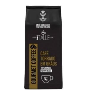 Torras Médias de Café Arábica 100% da Tale Coffee Roasters Café em Grao Torrado Expresso Arábica Torra Media Grãos 1kg Gourmet Cafe Italle