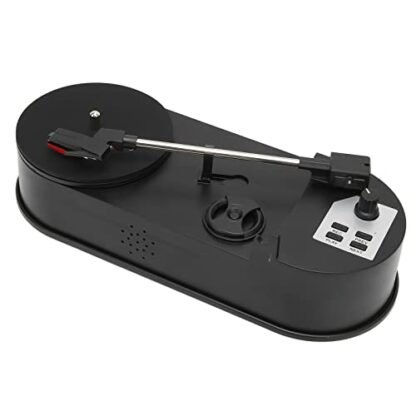 Toca-discos de vinil, toca-discos portátil USB 2.0 profissional para conversor de MP3 para amantes de música, suporte para LP 33 45 PRM, slot para cartão de memória para amantes de música