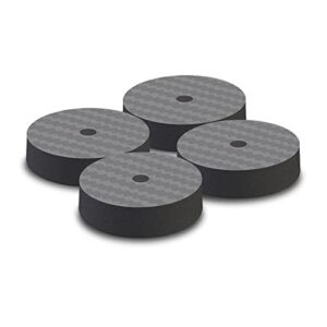 Monosaudio - KL 4 peças de pontas de alto-falante, protetores de chão, tapetes de isolamento para pés para toca-discos de, CD AMP (40 x 10 mm) (Equipamentos)