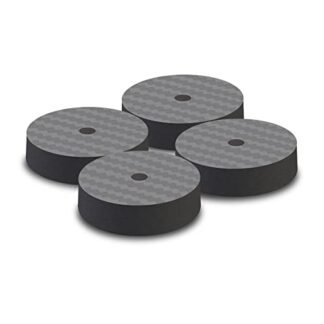 Monosaudio - KL 4 peças de pontas de alto-falante, protetores de chão, tapetes de isolamento para pés para toca-discos de, CD AMP (40 x 10 mm) (Equipamentos)
