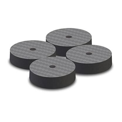 Monosaudio - KL 4 peças de pontas de alto-falante, protetores de chão, tapetes de isolamento para pés para toca-discos de, CD AMP (40 x 10 mm) (Equipamentos)
