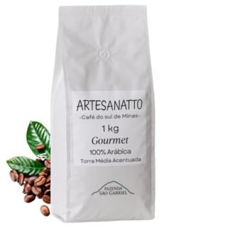Café Gourmet Moído 100% Arábica 1kg Torra Média Acentuada - Cultivo de Altitude no Sul de Minas Guaxupé - Sabor Equilibrado Aroma Envolvente Graos Selecionados