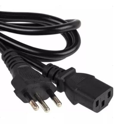 Cabo De Força Energia Para Computador Notebook Pc Monitor Fonte Padrão Novo Cabo De Energia
