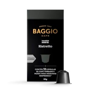 Baggio Café Cápsulas De Café Ristretto Compatível Com Nespresso Contém 10 Cápsulas