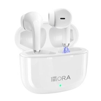 Fone de Ouvido Bluetooth 5.3 1Hora, Fone de Ouvido Sem Fio Branco, Design Elegante e Moderno, Áudio Imersivo, Ampla Compatibilidade