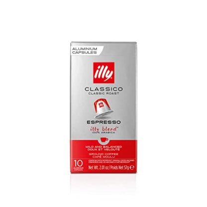 Illy Café Illy Torrado Clássico Em Cápsulas Compatíveis Com Nespresso® - 100% Arábica - 1 Pacote De 10 Cápsulas