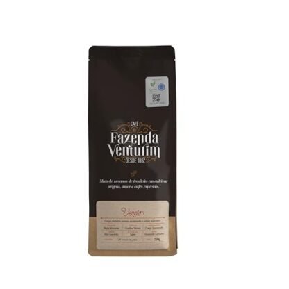 Café Gourmet Especial Torrado Em Grãos Linha Veneto - 250g Com Sabor e Aroma Intenso - Fazenda Venturim