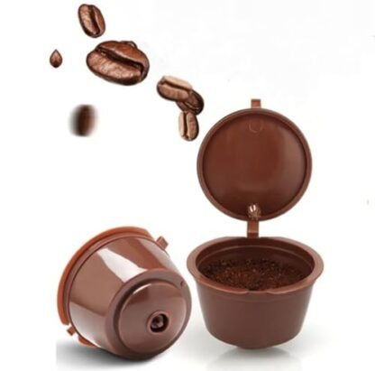 02 Cápsulas Reutilizável Regarregável Compatível para uso em cafeteiras Dolce Gusto Filtro de café reaproveitável compatível para uso na máquina de café Dolce Gusto