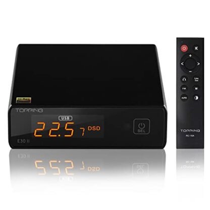 KGUSS Topping E30 Ii Dac Preamp Decodificador de Áudio - 2Xak4493S Hi-Res Xmos Xu208 Dac 32Bit/768Khz Dsd512 Dsd Modo Direto para Entradas Usb/Coax/Opt Decodificador de Áudio Digital Estéreo Hifi Rca( (Equipamentos)