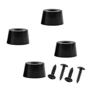Samkosaca 4 peças de pés redondos de borracha, pés de isolamento de subwoofer para toca-discos de áudio eletrônicos, receptores AV de CD e guitarra (Equipamentos)
