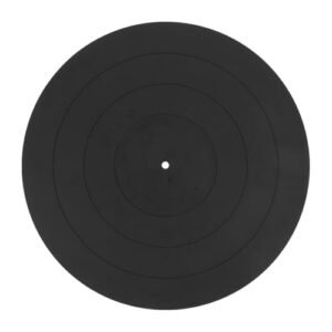 Tapete de prato para toca-discos, tapete protetor para toca-discos de vinil, reduz poeira estática, compatibilidade universal (Equipamentos)