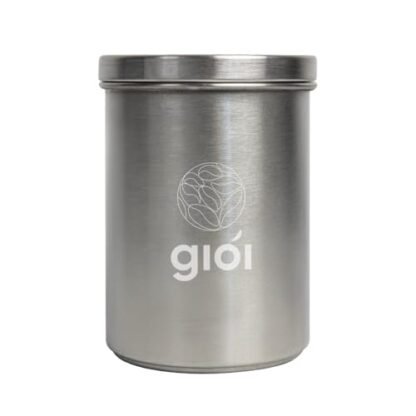 Giói Cafés Especiais - Pote Hermético em Inox, 600ml, Prata, para Café em Grãos ou Moído