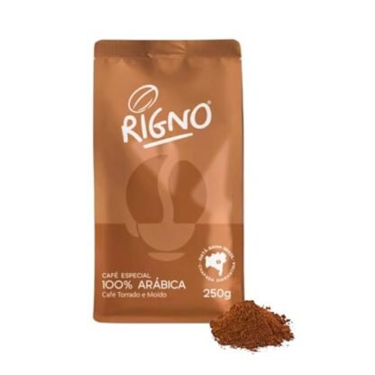Café Coffee Rigno Torrado Moído Pacote 250g Black Premium Aroma 100% Arabica Tradicional Especial Blend