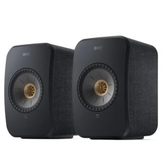 KEF LSX II Sistema de alto-falante HiFi sem fio (preto carbono) (Equipamentos)