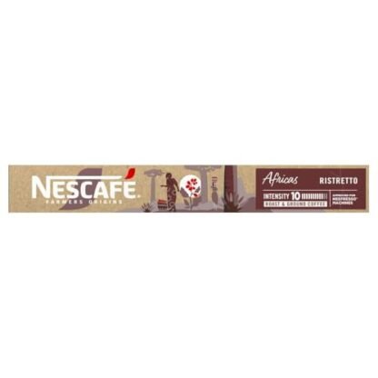 Café em Cápsula Nescafé Farmers Origins Africas - compatível com máquina Nespresso, 10 cápsulas 44g