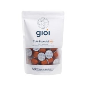 Gioi Café Especial, 100% Arábica, Cápsulas Compatíveis com Nespresso, 84+ (50 Cápsulas, Blend Média)