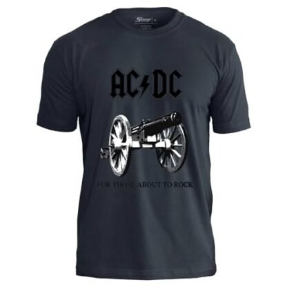 Camiseta ACDC Stamp Rockwear | Moda, Alternativo, Rock, Oficial (BR, Alfa, GG, Regular, For Those About to Rock 2) (Camisetas)