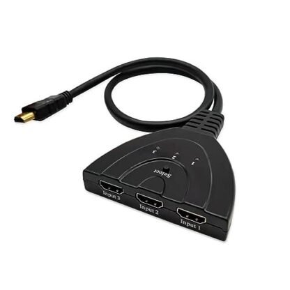 Adaptador Hub HDMI 3 em 1 para TVs Monitores e Equipamentos