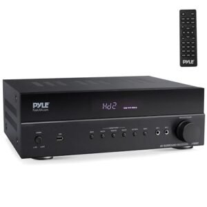 Pyle Receptor De Home Theater Hi-Fi De 5.2 Canais - Sistema De Amplificador Estéreo De Som Surround Bt Sem Fio 1000 W Max Com Suporte 4K Ultra Hd, Mp3/Usb/Dac, Ideal Para Experiência De Áudio Domést (Equipamentos)