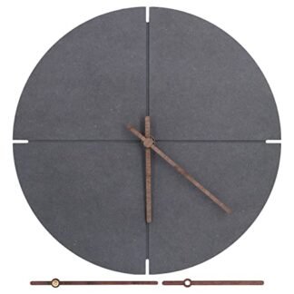 Rel¨®gio de parede sem tique-taque,estilo n¨®rdico de 11 polegadas, rel¨®gio de parede de madeira simples, movimento de quartzo, mudo, redondo, rel¨®gio de parede para escrit¨®rio, sala de estar, caf