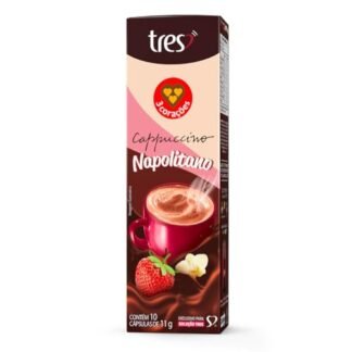 Capsula de Cappuccino Napolitano TRES 3 Corações 10 unid