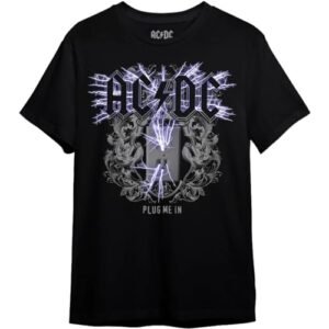 Camiseta AC/DC Plug Me In (BR, Alfa, G, Regular, Preto) (Camisetas)