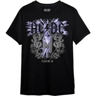 Camiseta AC/DC Plug Me In (BR, Alfa, G, Regular, Preto) (Camisetas)