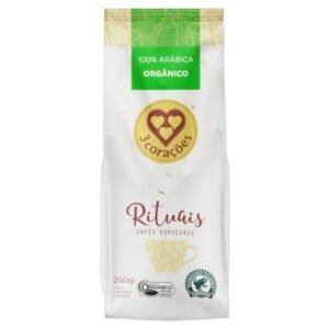 3 Corações Café Torrado e Moído Orgânico Rituais, 250g