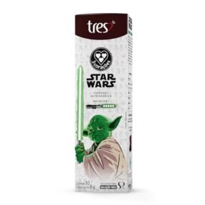Cápsula de Café Espresso Star Wars Mestre Yoda TRES 3 Corações 10 unid