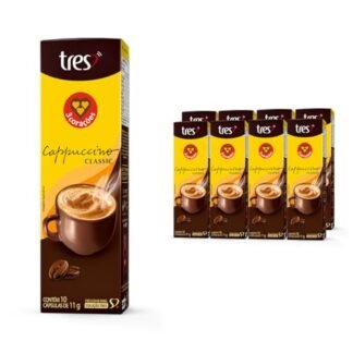 3 Corações Cápsula Cappuccino Classic TRES - 80 unidades