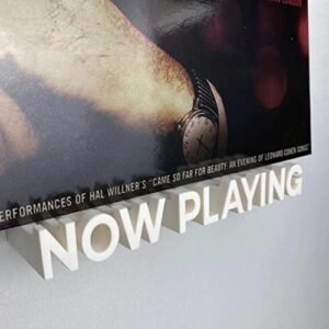 WPESI Suporte de parede para discos de vinil Now Playing, suporte de exibição para discos de vinil e prateleiras flutuantes de discos LP (Lvory) (Equipamentos)