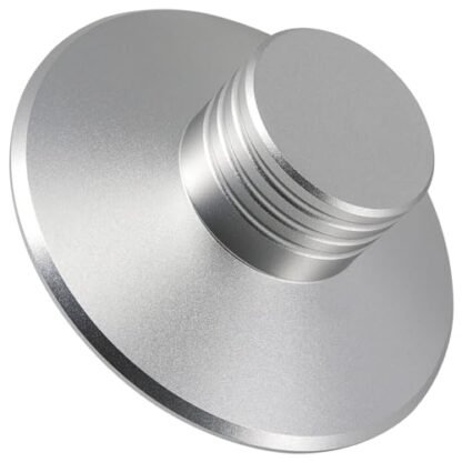 Estabilizador de peso para toca-discos de metal para toca-discos HiFi LP disco de vinil (1L27S prata) (Equipamentos)