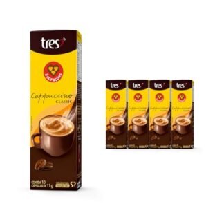 3 Corações Pack Cápsula de Cappuccino Classic TRES - 40 un