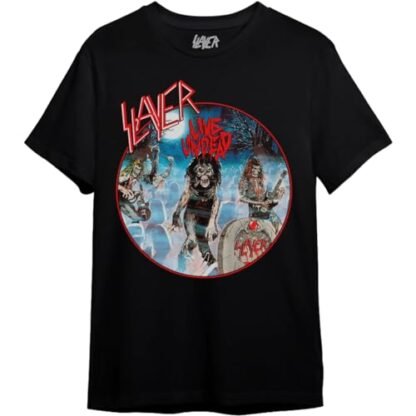 Camiseta Slayer Live Undead (BR, Alfa, 3G, Regular, Preto) (Camisetas)