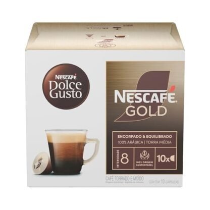 Café em Cápsula Dolce Gusto Gold Intensidade 8-10 cápsulas