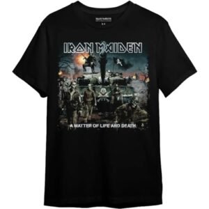 Camiseta Iron Maiden A Matter Of Life And Death (BR, Alfa, G, Regular, Preto) (Camisetas)