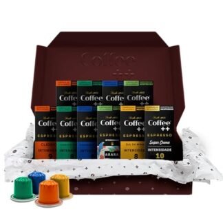 Kit de Cápsulas de Café Coffee Mais, compatível com Nespresso, contém 100 cápsulas