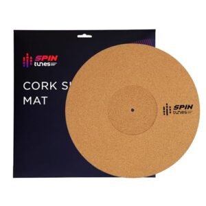 Tapete giratório de cortiça, tapete de prato giratório de 3 mm de espessura para toca-discos de vinil LP, tapete deslizante para toca-discos com suporte de som acústico audiófilo de alta fidelidade (Equipamentos)