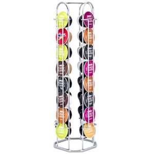 MS Aramados, 31176, Suporte Porta 32 Cápsulas de Cafe Dolce Gusto Cafeteira, cor Cromado, Aço